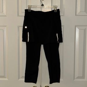 Athleta leggings with skirt